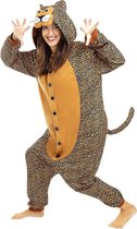 FUNIDELIA Onesie luipaard kostuum voor vrouwen en mannen - Maat: L-XL