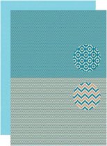 NEVA090 Nellie Snellen achtergrondvellen – A4 – 5 vel scrapbook papier voor kaarten dubbelzijdig kaarten  print mannen – zigzag