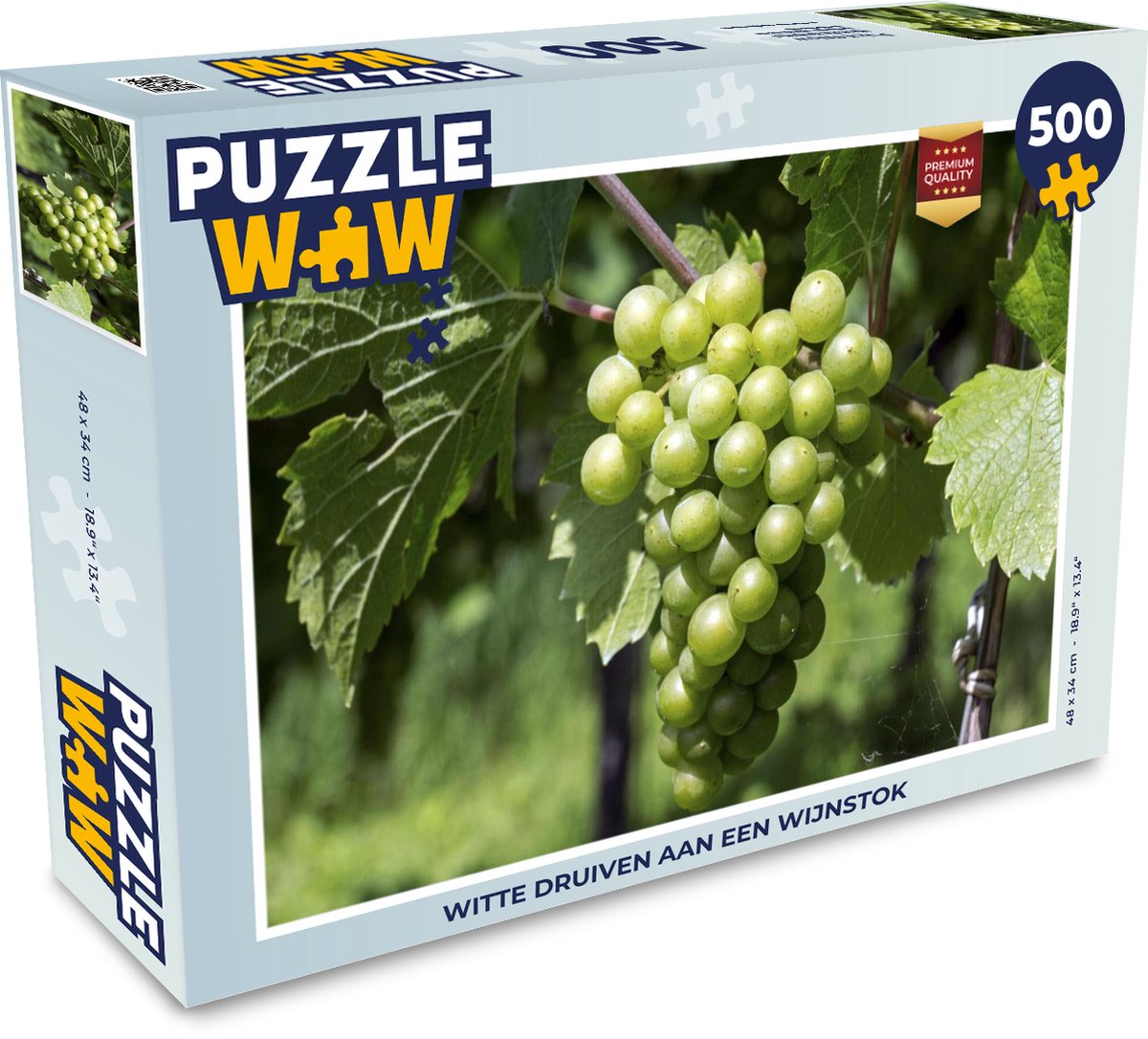 Puzzel 500 stukjes Wijnstokken - Witte druiven aan een wijnstok - PuzzleWow  heeft... | bol.com