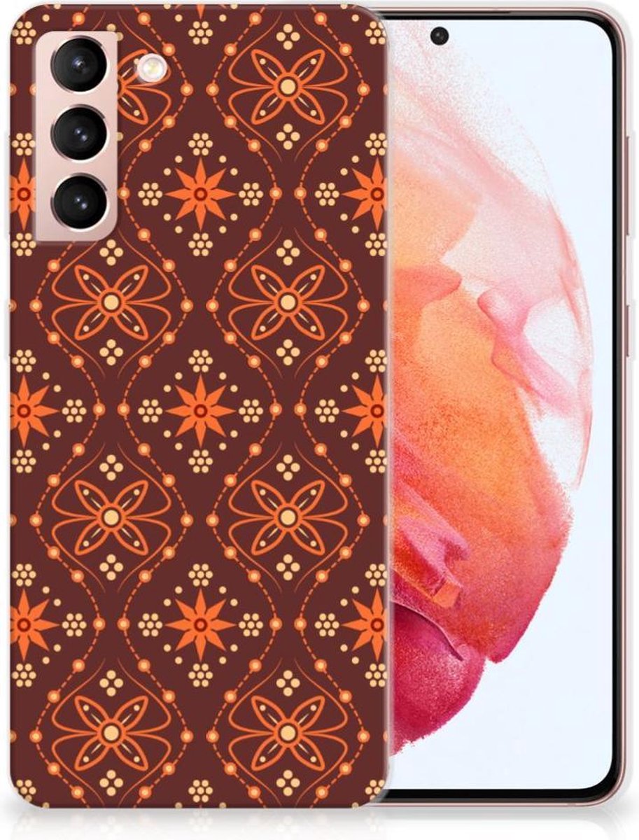 Samsung Galaxy S21 TPU bumper Batik Brown