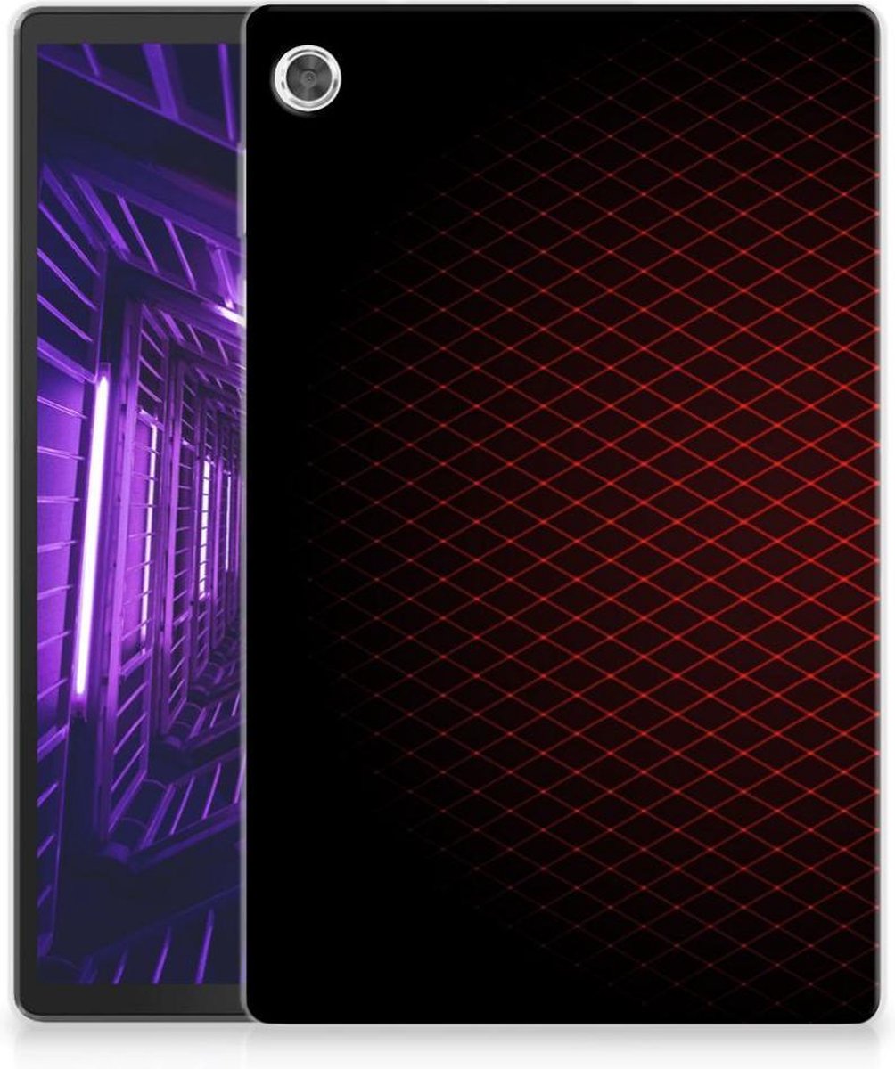 Back Cover voor Lenovo Tab M10 Plus Hippe Hoes Geruit Rood