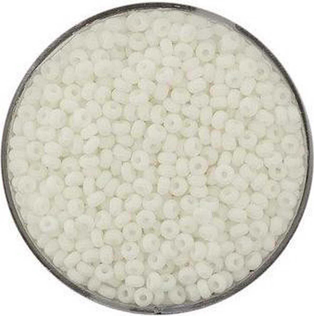 9219-4 Rocailles wit opaque 2.6mm
