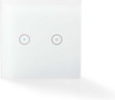 Nedis WIFIWS20WT Wi-fi Smart Lichtschakelaar Dubbel