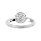 AËLRA 18K gouden damesring met 0,19 ct natuurlijke ronde diamant