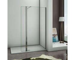 Inloopdouche 70cm met 30cm Flipper Panel,8mm NANO veiligheidsglas,200cm hoog