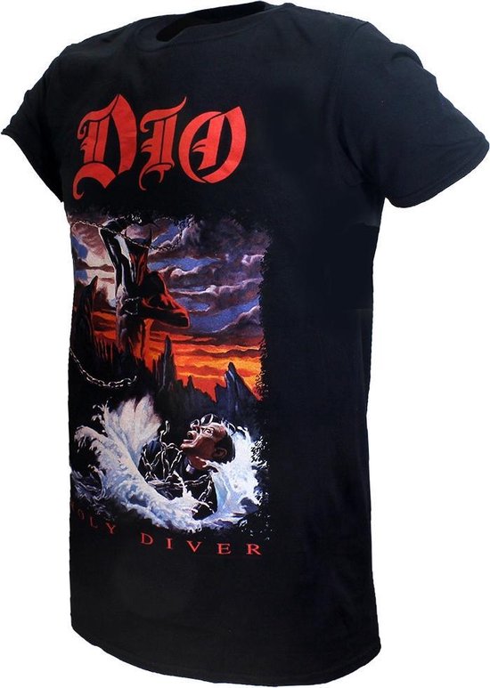 Dio Holy Diver Band T-Shirt Zwart 