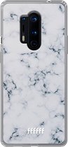 OnePlus 8 Pro Hoesje Transparant TPU Case - Classic Marble #ffffff