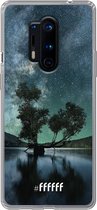 OnePlus 8 Pro Hoesje Transparant TPU Case - Space Tree #ffffff