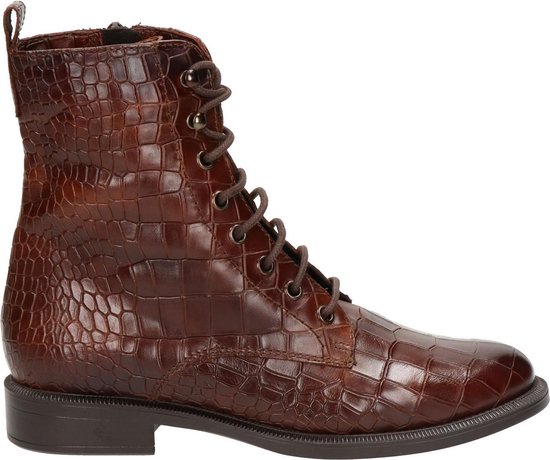 Nelson dames veterboot - Cognac - Maat 40 | bol.com