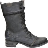 Mustang dames veterboot - Zwart - Maat 39