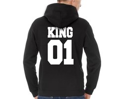 King / Queen Hoodie (King - Maat XXL) | Koppel Cadeau | Valentijn Cadeautje voor hem & haar