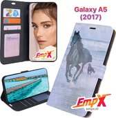 EmpX.nl Galaxy A5 (2017) Print (Paarden) Boekhoesje | Portemonnee Book Case voor Samsung Galaxy A5 (2017) met Print (Paarden) | Met Multi Stand Functie | Kaarthouder Card Case Gala