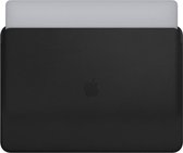Apple echt lederen Sleeve voor de MacBook 15 inch - Macbook case - 15 inch laptop sleeve – Zwart