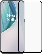 Full-Cover Screen Protector - Tempered Glass - OnePlus Nord N10 - Zwart