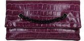 Clutch Croc (fuchsia)