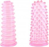Sevencreations - penis sleeve - set van 2 verschillende patronen - roze