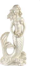 PTMD Sheryl white glazed ceramic mermaid statue l
