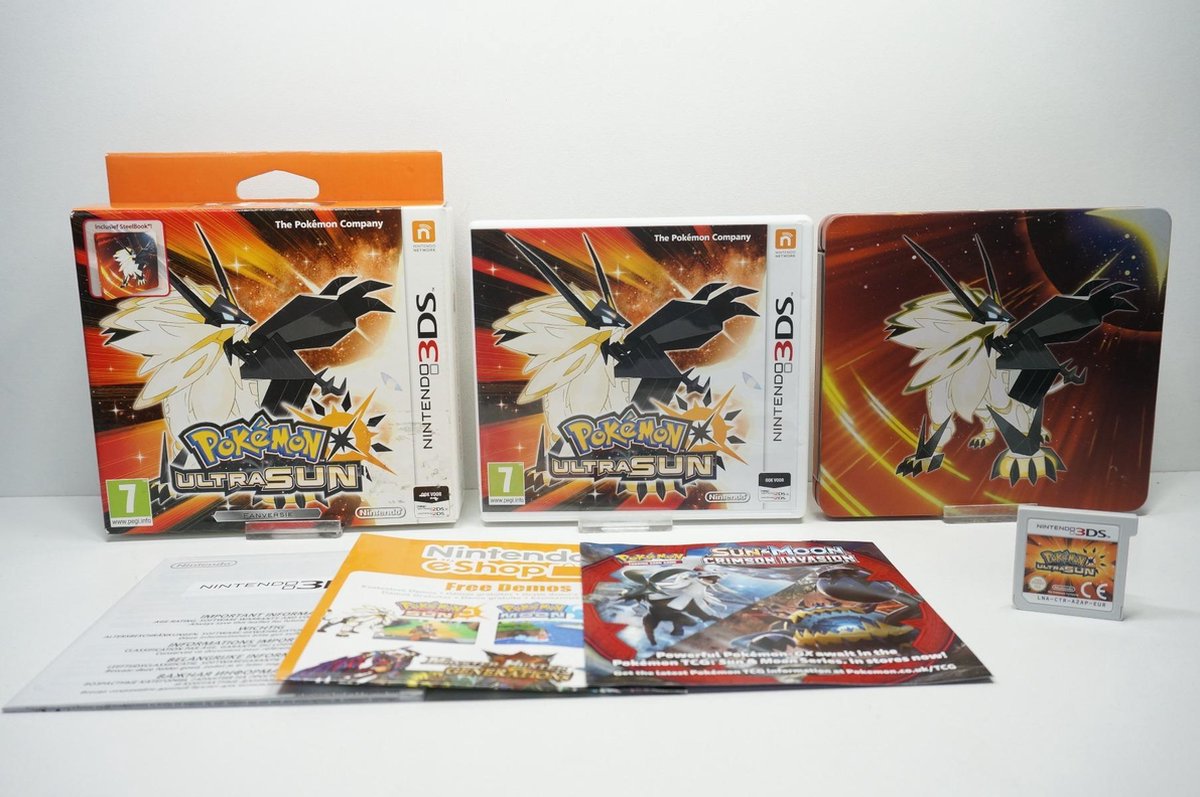 Pokemon Ultra Sun Steelcase Edition 3DS Games bol