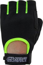 Chiba - 40517 Summertime Gloves (Black/Neon yellow) S