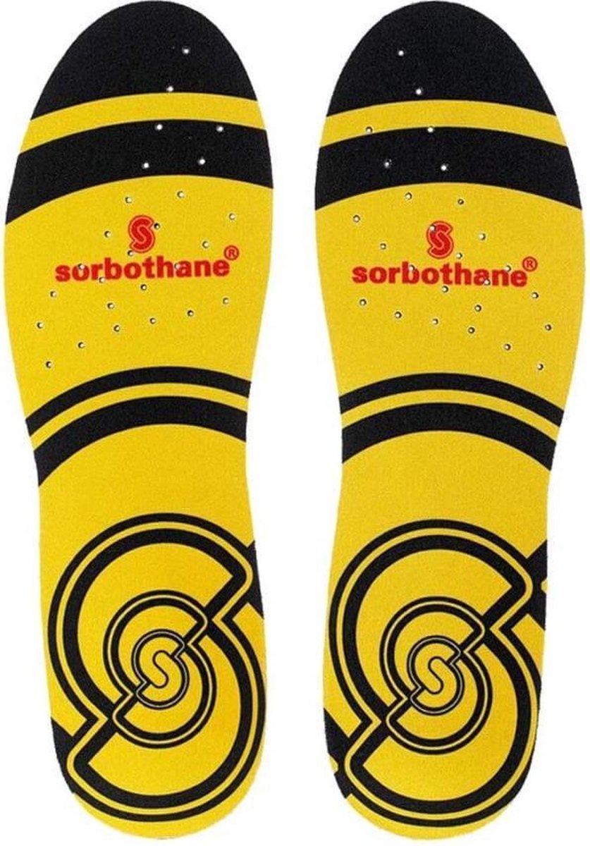 Sorbothane® Double Strike schokabsorberende inlegzolen : maat 43