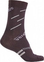 veloToze Cycling Sock - Active Compression Black/Grey - Large/XL - Sokken