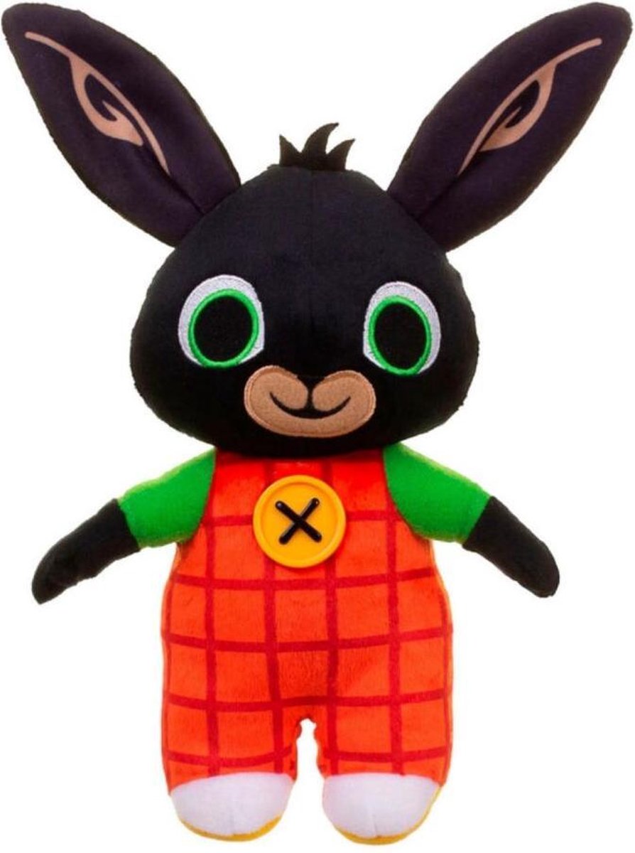 Bing Knuffelkonijn 16 X 27 Cm Pluche Bruin/rood