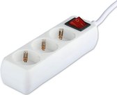 Verlengsnoer met Schakelaar - Viron Serino - 3680W - 3 Stopcontacten - 1.5 Meter - Wit | Nederland - BES LED