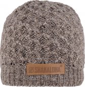 Shakaloha Gebreide Wollen Muts Heren & Dames Beanie Hat van schapenwol met polyester fleece voering - Bacca Beanie LBrown Unisex - One Size Wintermuts.