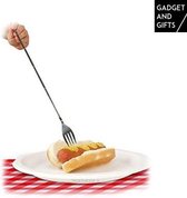 Hors de la fourche télescopique bleue