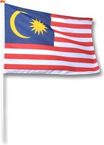Vlag Maleisie 150x225 cm.