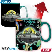 RIck & Morty - Beker Heat Change 460 ml - Space Ship