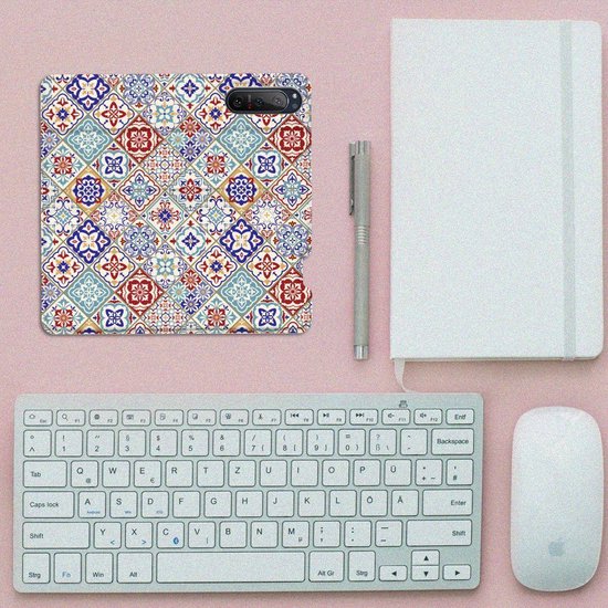 Etui pour téléphone portable Sony Xperia 5 II Book Case avec photo carrelages couleur