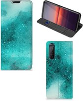 Foto hoesje Sony Xperia 5 II Smart Cover Painting Blue