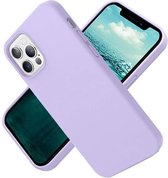 Nano Hoesje siliconen Backcover - Soft TPU case voor Apple iPhone 12 Pro Max (6.7 inch) - Lila