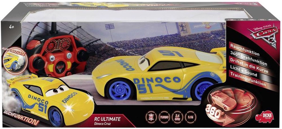 Voiture radiocommandée Cars 3 Cruz 1/24 - La Grande Récré