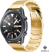 Strap-it Luxe metalen bandje - geschikt voor Samsung Galaxy Watch 3 45mm / Galaxy Watch 1 46mm / Gear S3 Classic & Frontier - goud