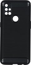 Brushed Backcover OnePlus Nord N10 5G hoesje - Zwart