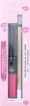 L'Oréal Non-Stop Kisses Lip Kit - 121 Flawless Fuchsia - 001 Transparent (German version)