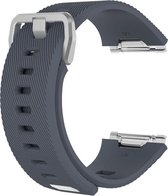 By Qubix - Fitbit Ionic siliconen bandje met gesp (small) - donkergrijs