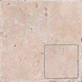 Natuursteen Travertin chiaro 10,0x10,0 cm -  Travertin Prijs per 0,6 m2.