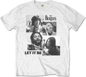 The Beatles - Let It Be Heren T-shirt - L - Wit