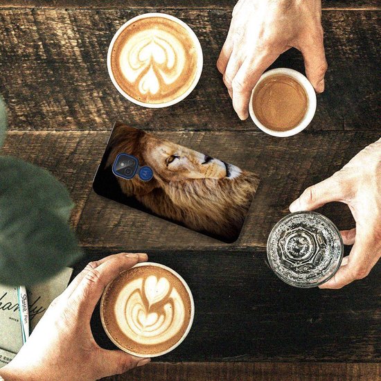 Étui Support Étui Motorola Moto G9 Play Smart Cover Lion