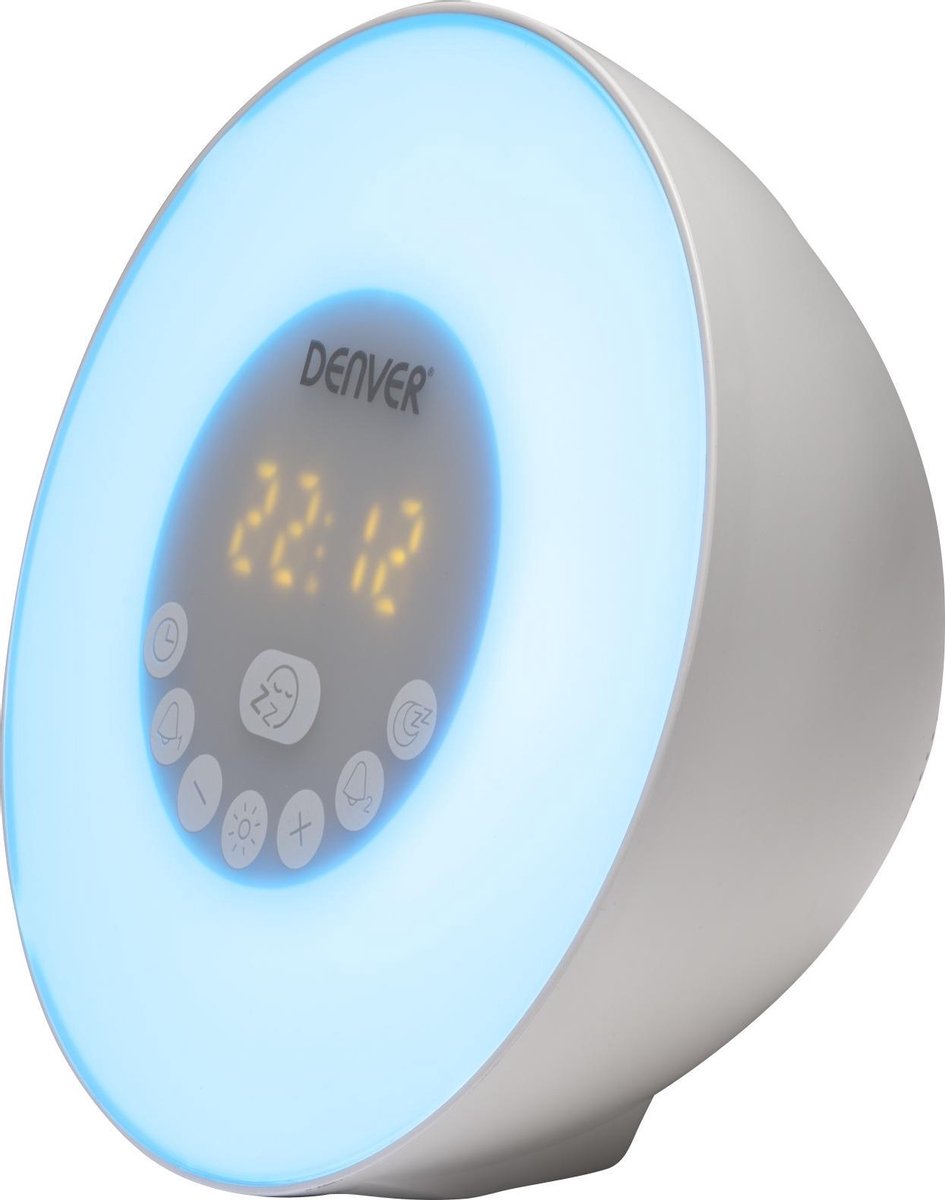 Denver CRLB-400 - Klokradio met Bluetooth / FM-radio & MP3 / Wake-up light / Zonsondergangsimulatie
