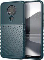 Nokia 3.4 Twill Thunder Texture Back Cover Groen