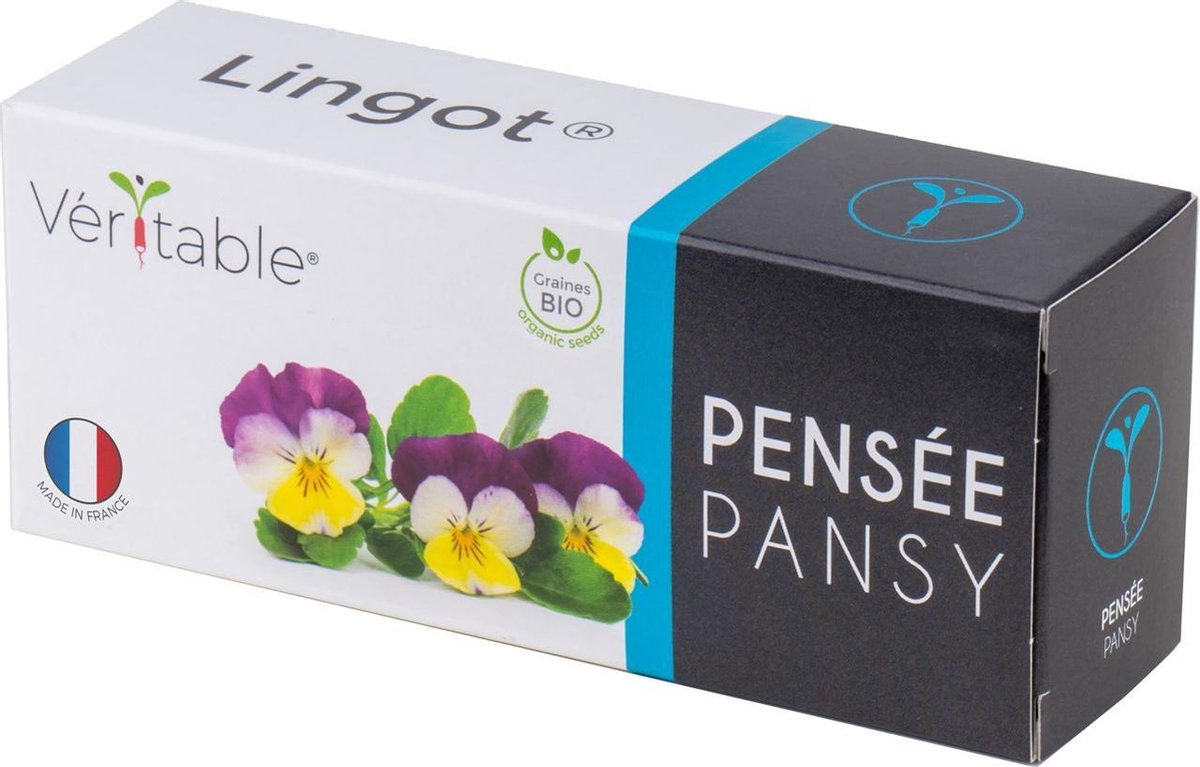 Véritable® Lingot® Organic Pansy - BIO EETBARE DRIEKLEURIG VIOOLTJE BLOEM navulling voor alle Véritable® binnenmoestuin-toestellen
