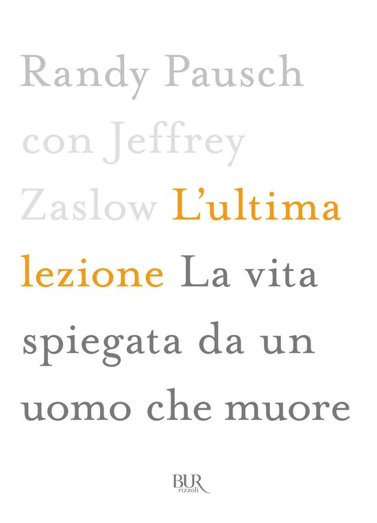 L'ultima lezione - cover