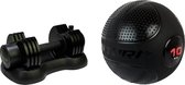 Tunturi - Fitness Set - Verstelbare Dumbbellset 12,5 kg - Slam Ball 10 kg