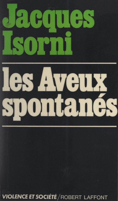 Les aveux spontanés - cover