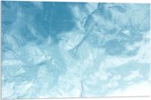 Acrylglas - Blauw/Witte Vlekken - 90x60cm Foto op Acrylglas (Met Ophangsysteem)