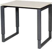 Verstelbaar Bureau - Plus 80x60 robson - zwart frame